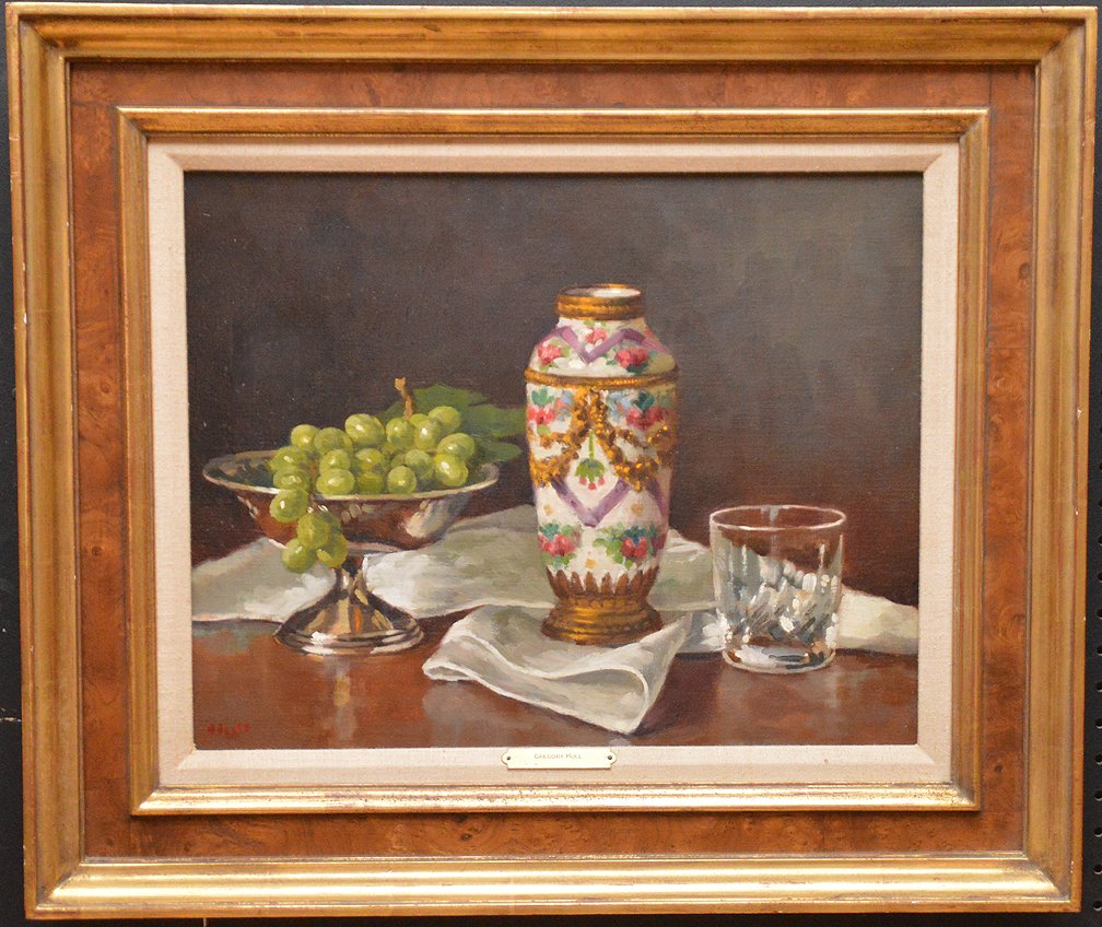 Gregory Hull  (American born 1950) oil on canvas, Still (1 of 6)