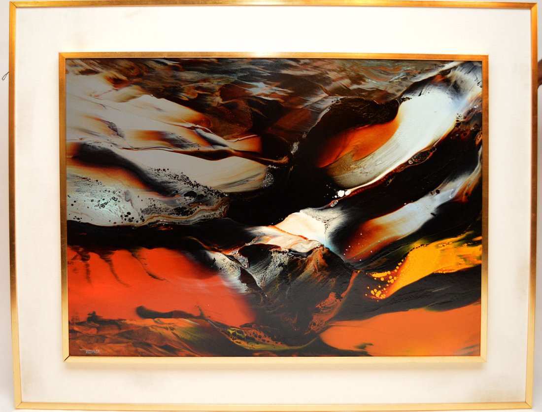 Leonardo Nierman (Mexican, B. 1932) abstract, Cosmic (1 of 4)