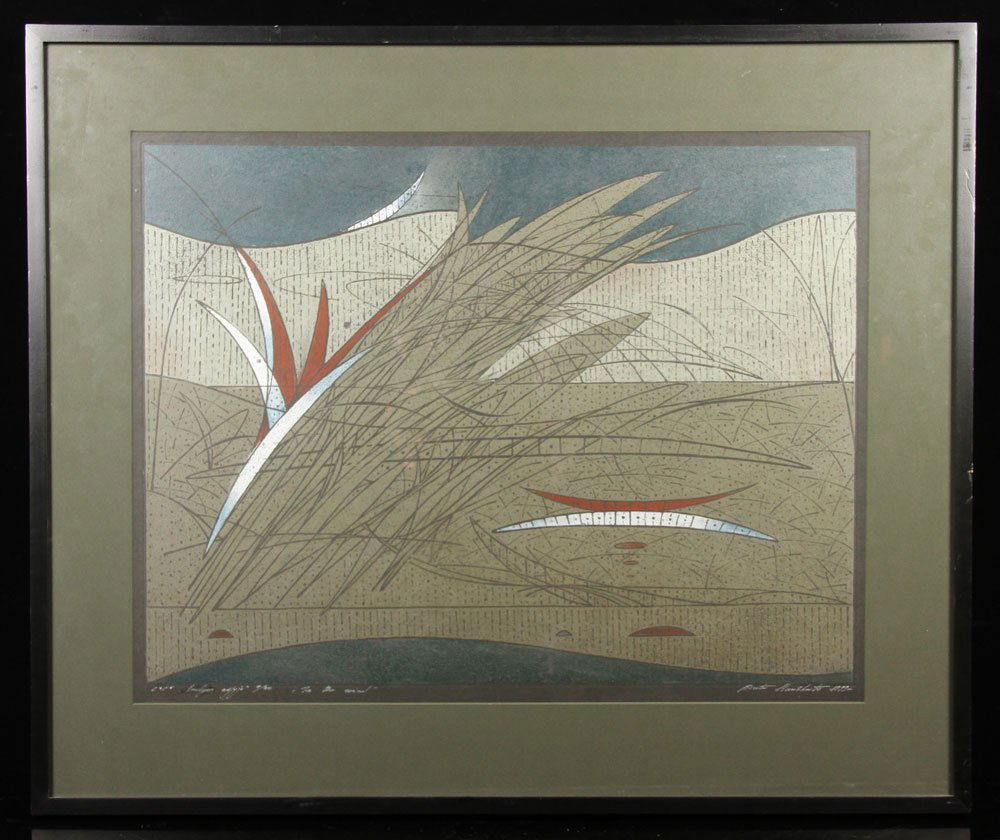 Birute Stancikaite (Lithuanian, b. 1952), abstract, (1 of 7)