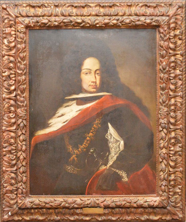 18th Century German oil on relined canvas, Charles 6th (1 of 8)