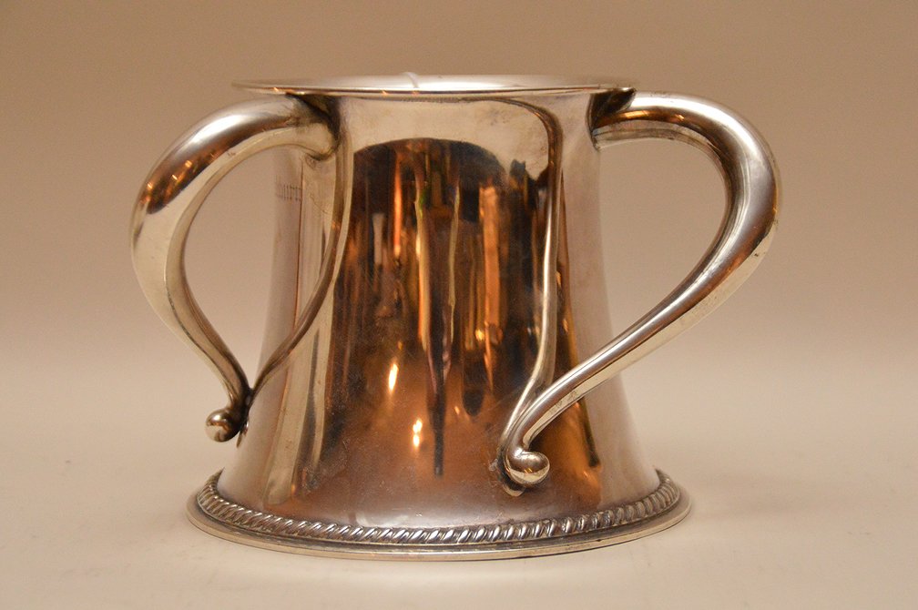 Sterling silver commemorative loving cup, Theodore B. (1 of 8)