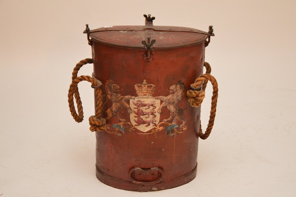 Unusual painted & decorated Continental storage (1 of 4)