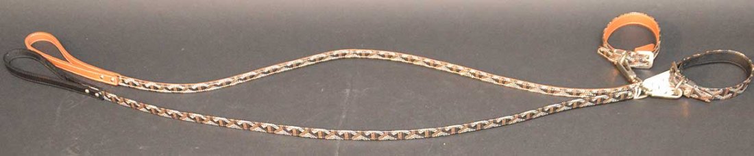2 Goyard France dog leashes, fine condition: 2 Goyard France dog leashes, fine condition