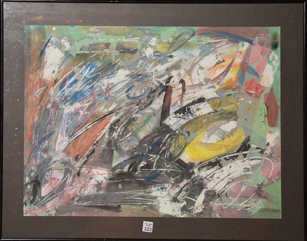 Patrick Boudon  (French 1944 - 1988) oil on paper, (1 of 7)