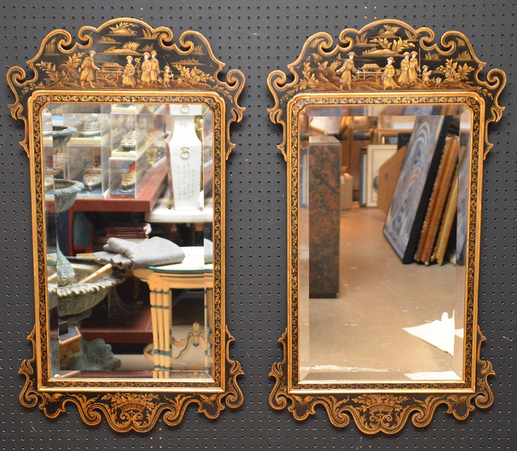 pr.  "La Barge" Chinese chippendale style chinoiserie (1 of 6)