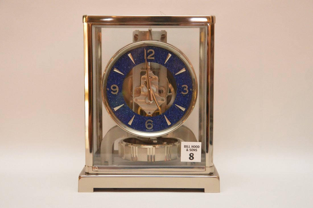 Chrome LeCoultre Atmos Clock.  Ht. 8 3/4" W.  7" D. 5 (1 of 9)