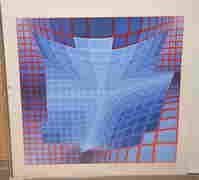 Victor Vasarely  (1906 - 1997) colored silk screen, (1 of 4)