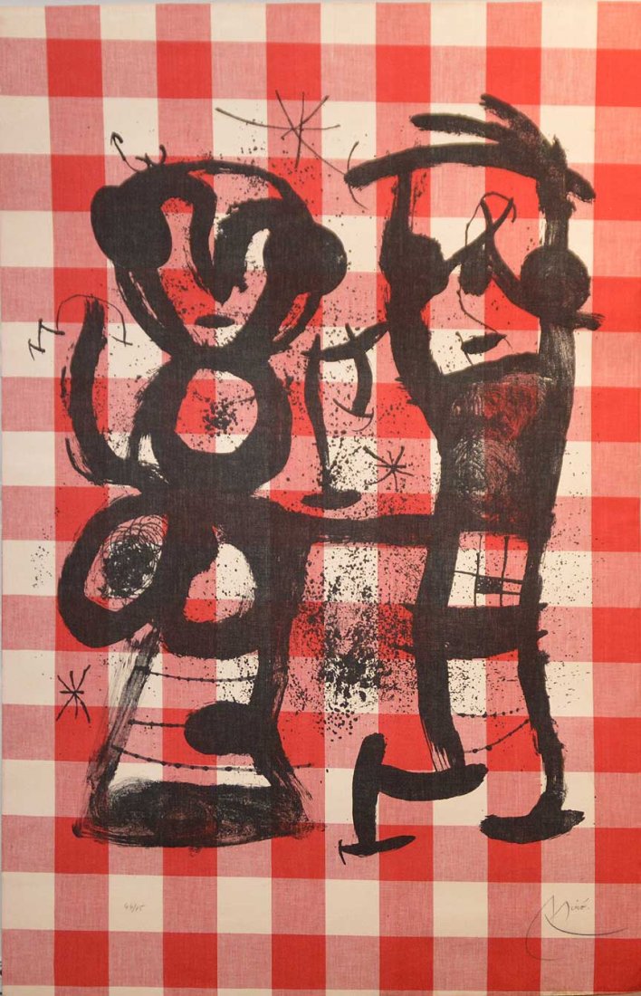 Joan Miro (Spanish 1893-1983)  "Les Compagnards" 1969 (1 of 4)