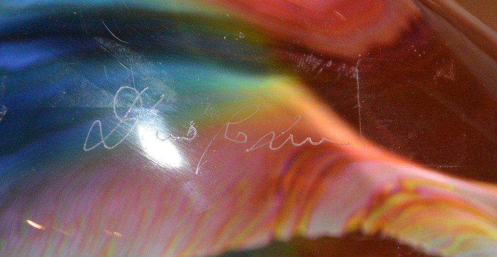 Dino Rosin Murano Glass Sail Boat.  Condition: the (1 of 9)