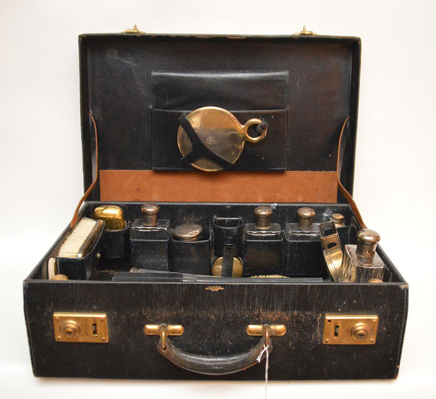 Large Tiffany Sterling Men's incomplete Travel Set in (1 of 5)