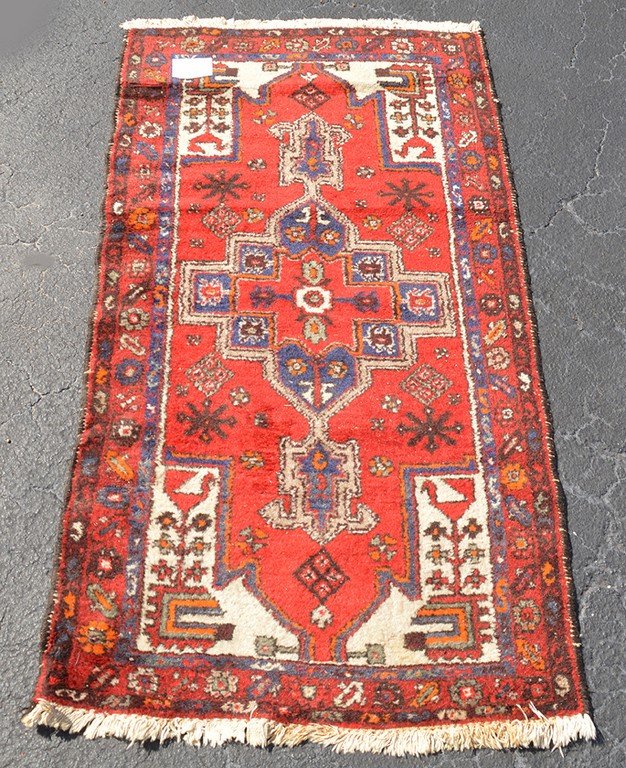 Carpet, Caucasian red, 3'2" x 5'10" (1 of 5)