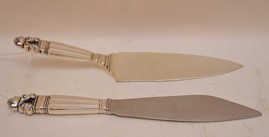 Georg Jensen Sterling Pie Server with sterling blade. (1 of 3)