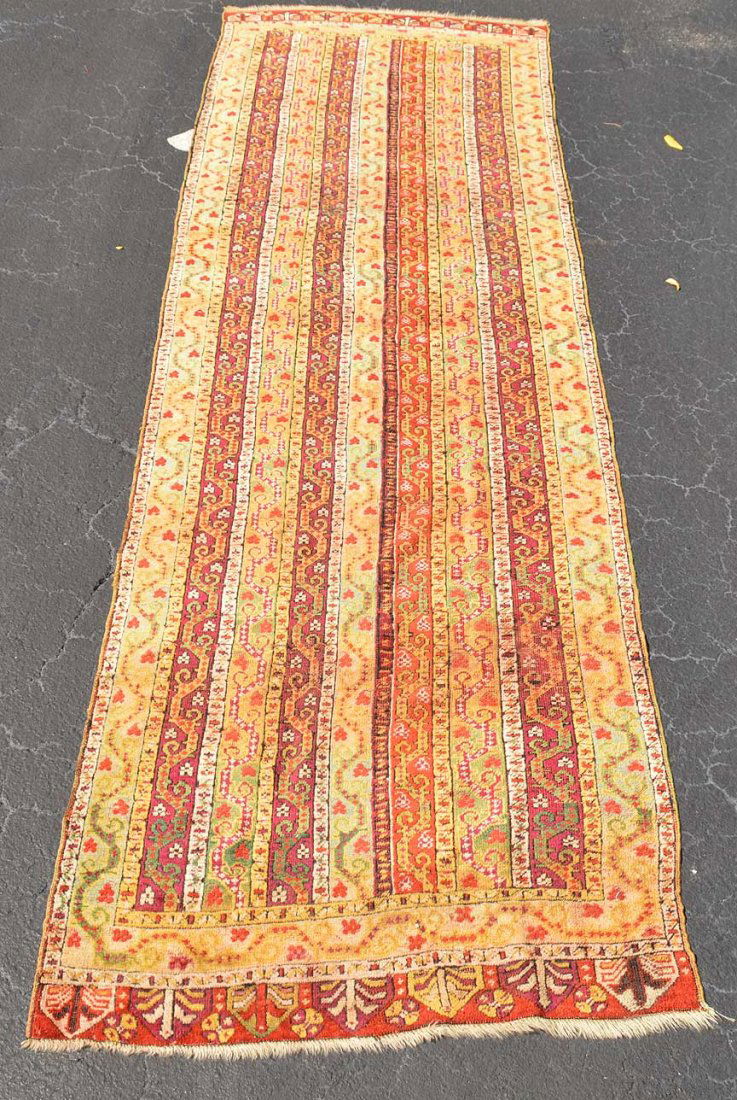 19th Century Oriental Runner 12' x 43"" (1 of 4)