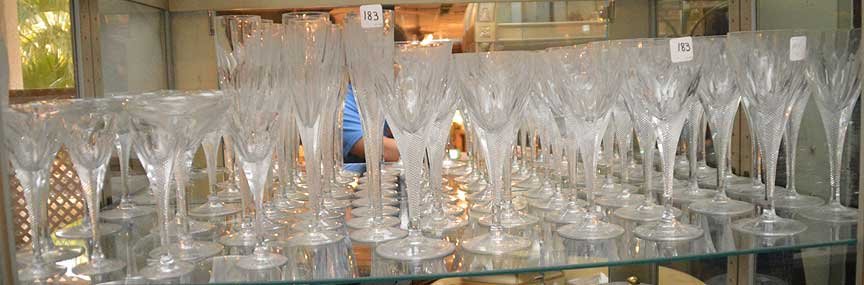 46 Piece Cut Crystal Stemware Set, various sizes (1 of 6)
