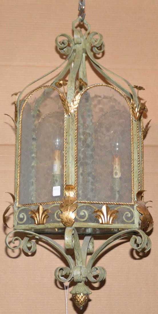 Decorative hanging electrified lantern (1 of 3)