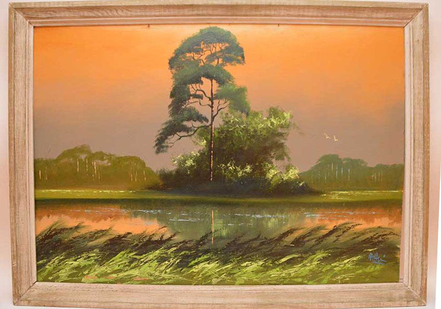 Florida Highwaymen Painting by Al Hair, "Everglades (1 of 6)