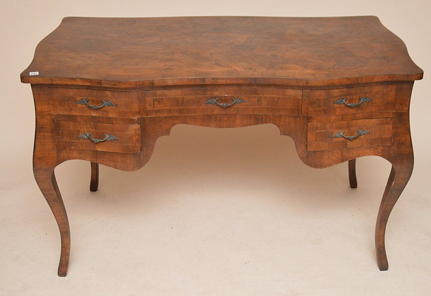French style writing desk, 31"h x 50"w x 28"d (1 of 6)