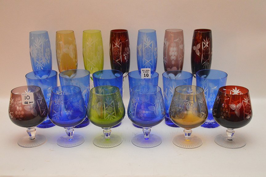 22 Pieces Crystal Cut To Clear Glassware. 7 Champagne (1 of 3)