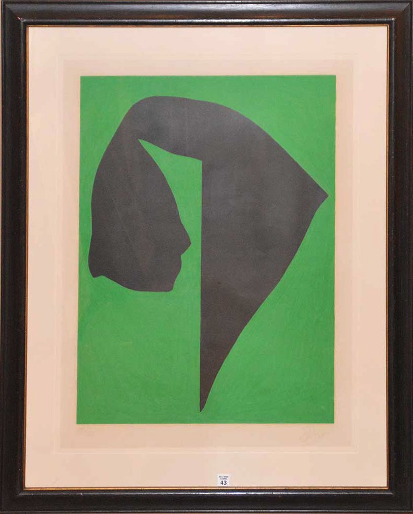 Jack Youngerman (AMERICAN, 1926) color silkscreen,: Jack Youngerman (AMERICAN, 1926) color silkscreen, Modern Abstract, paper size 33" x 24", image size 30" x 21-1/2" pencil signed and numbered 18/75 signed JY '68 lower left