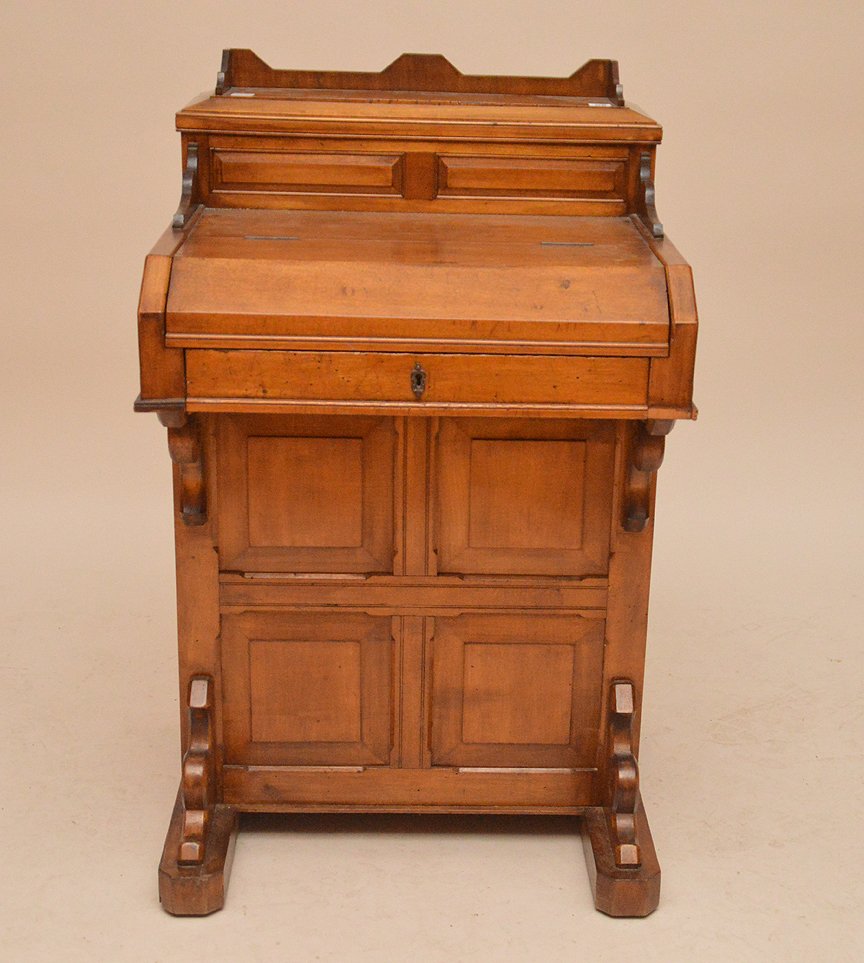 19th c. Italian Davenport desk, 36"h x 22"w x 22"d (1 of 7)