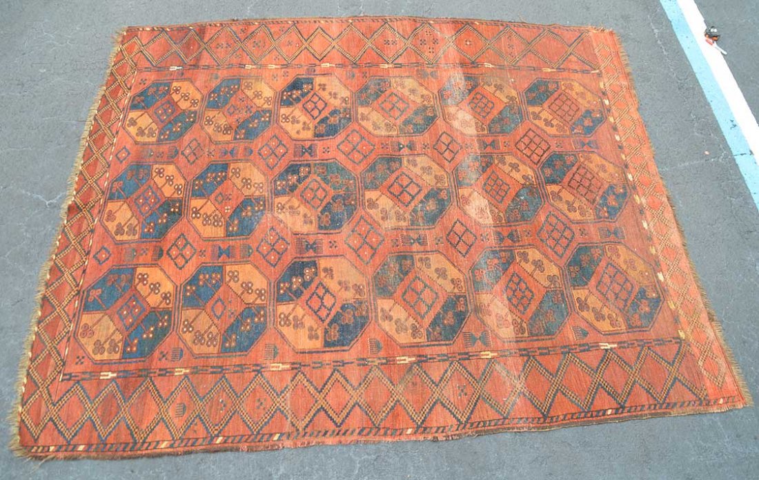 Caucasian Turkmen carpet, 8'4" x 6'9" (1 of 4)