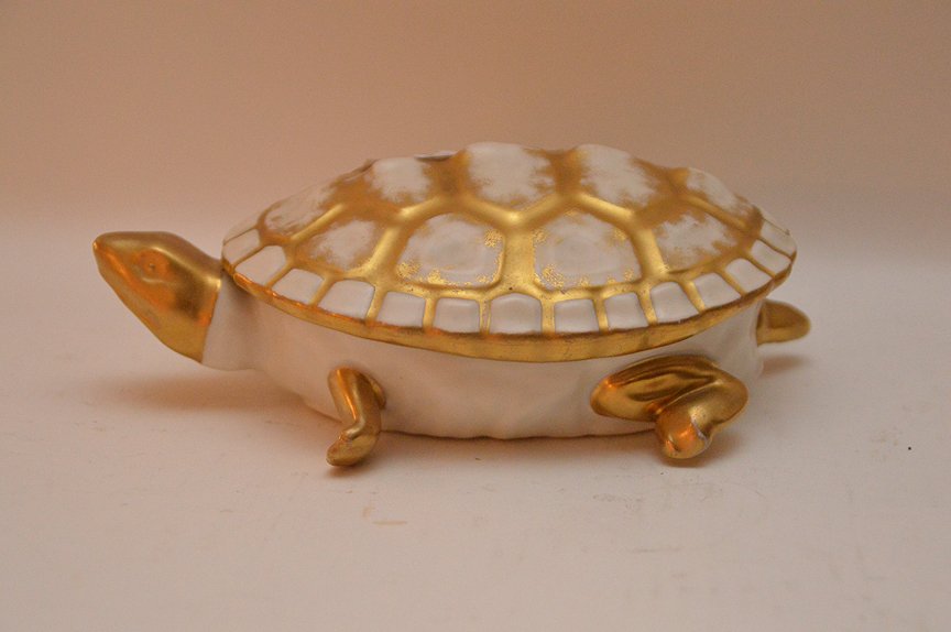 Dresden turtle box, 4 3/4"h x 7"w (1 of 5)