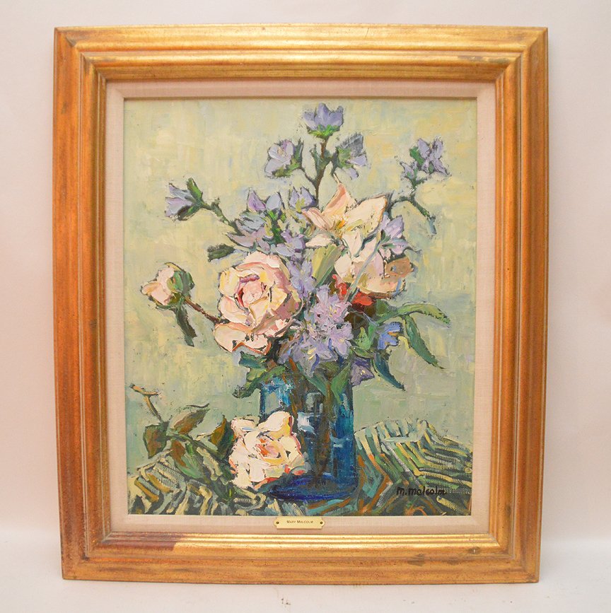 Mary Malcolm,  Wally Findlay artist, oil on canvas, (1 of 7)