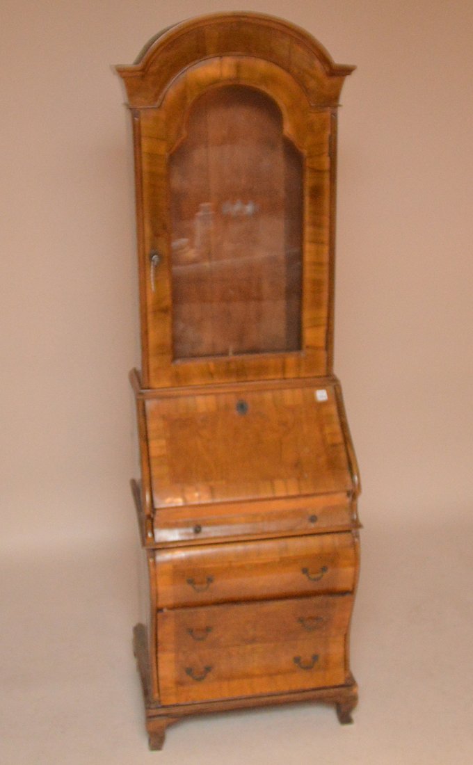 Italian 2pc. Desk/secretary, approx. 80"h x 22 1/2"w (1 of 9)