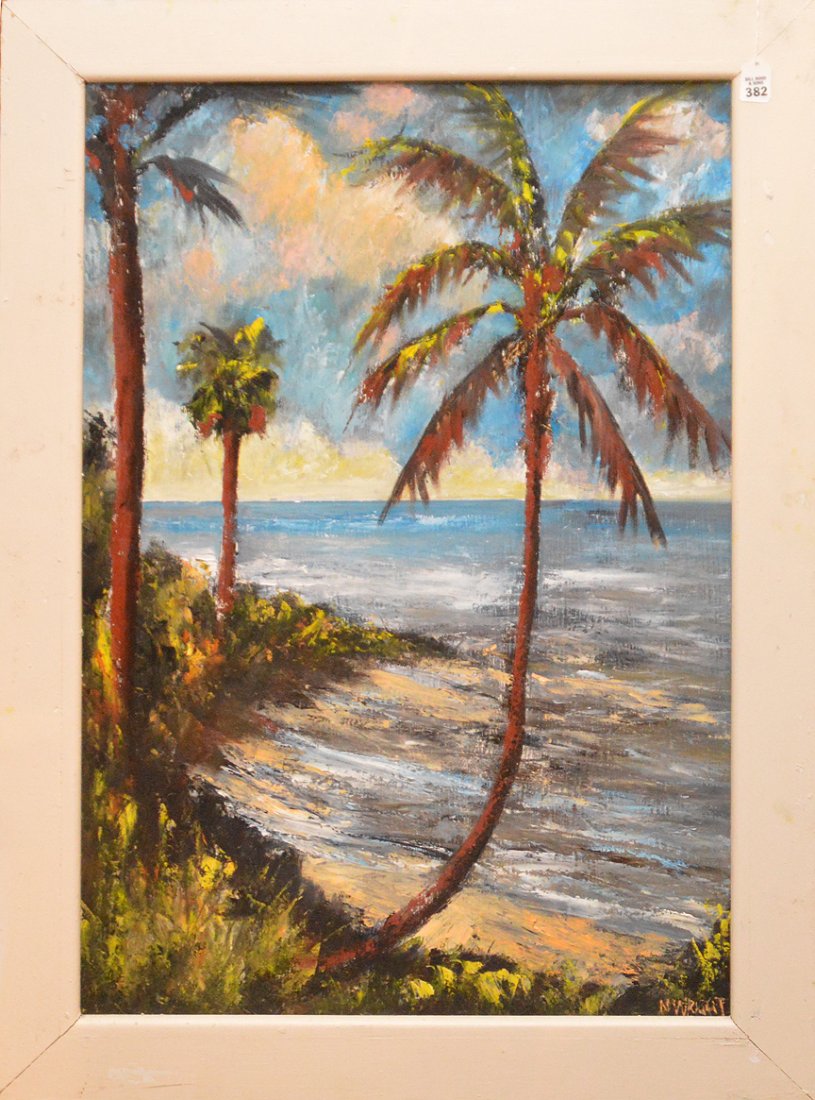 Florida Landscape Painting by Norman Wright, oil on (1 of 5)