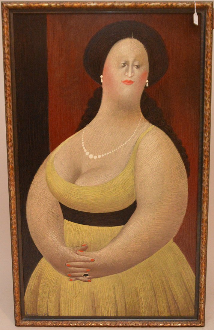 Leandro Velasco  (Columbia born 1933) oil painting 48in (1 of 6)