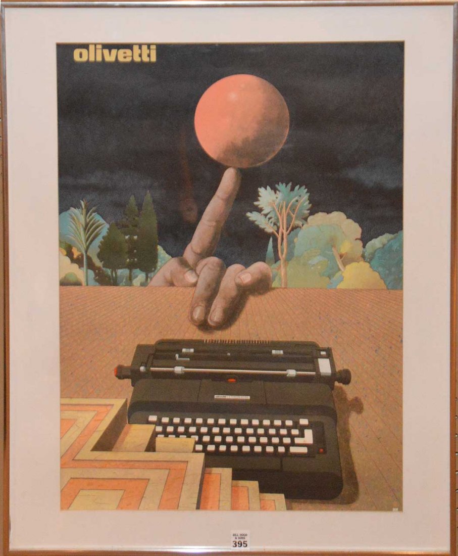 Olivetti : Original vintage advertising poster for (1 of 3)