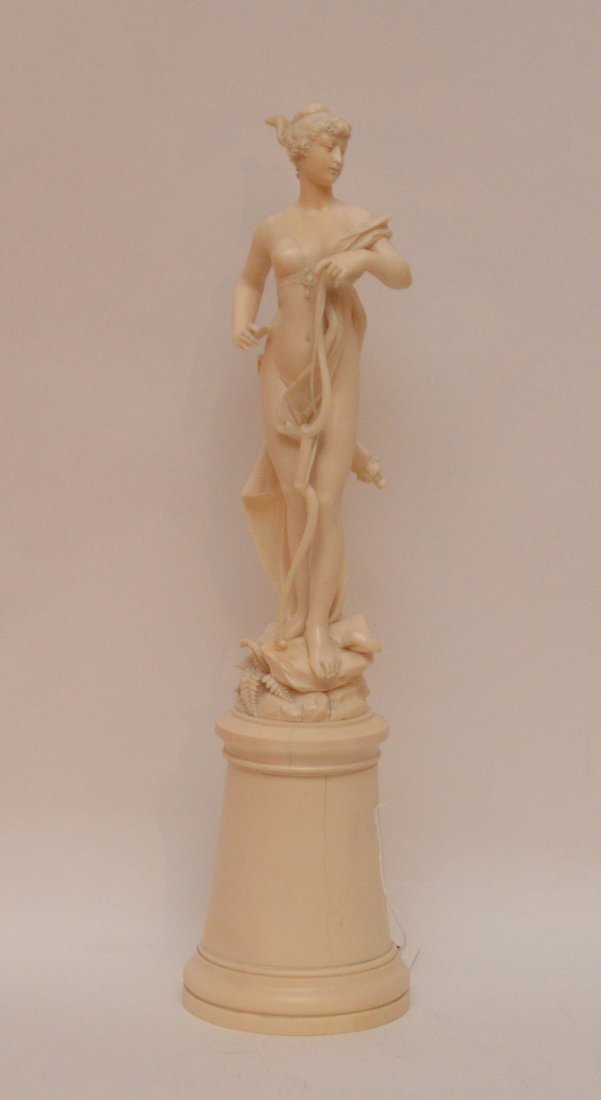 19th Century Continental Carving depicting a huntress. (1 of 5)