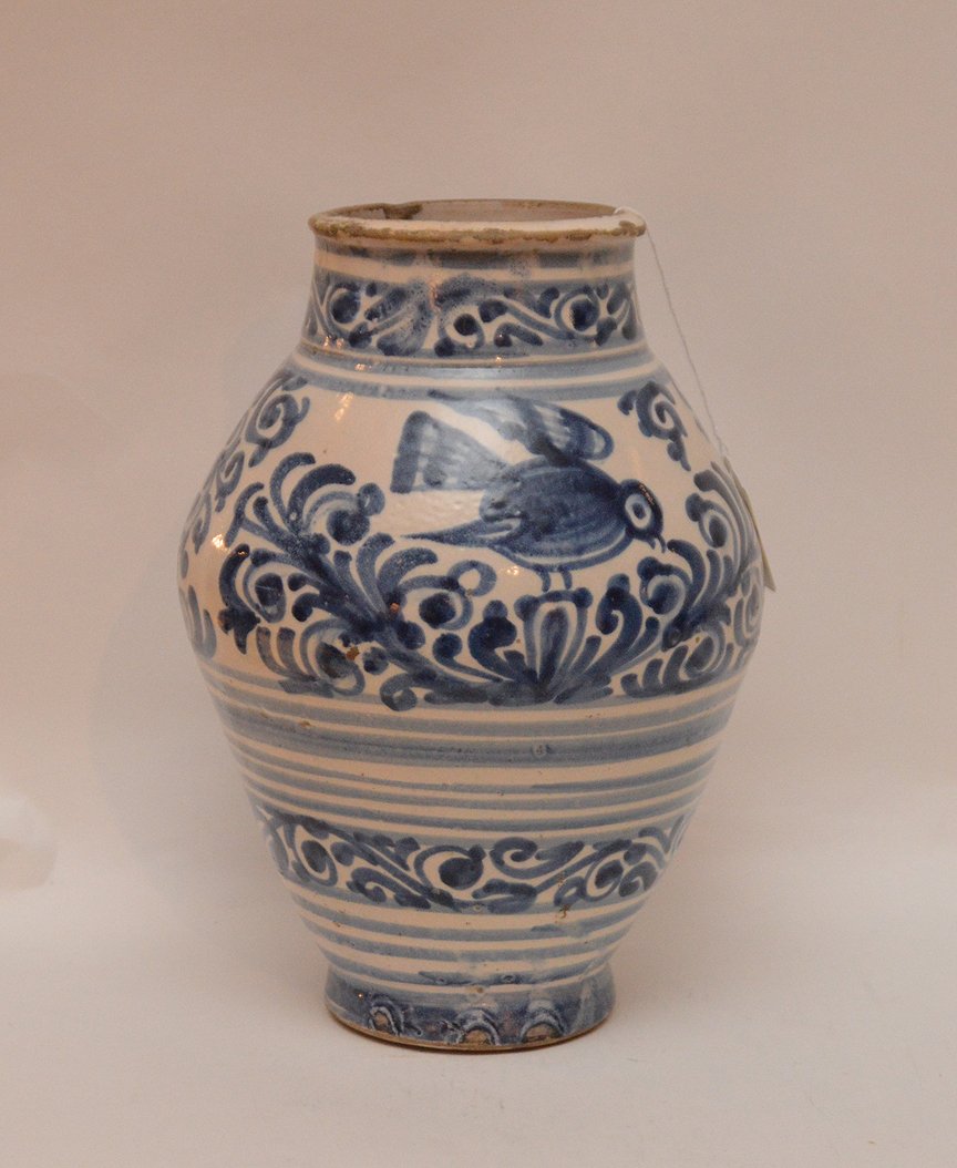 Antique Persian Pottery Vessel.  Ht. 10 1/4" (1 of 3)