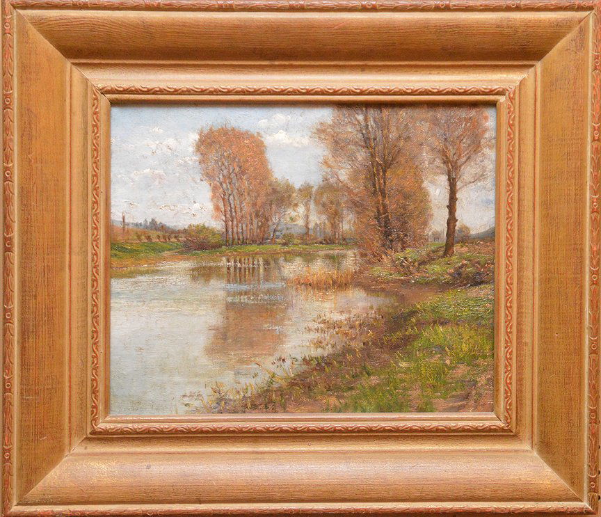 EDMUND LOUYOT, German 1861-1909, “Reflections by a (1 of 5)