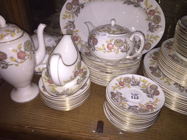 Wedgwood china set, Lichfield, service for 12, incl; (1 of 1)