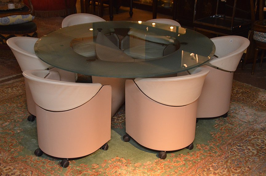 Designer Matteo Grazzi Modern Italian table & 6 chairs (1 of 5)