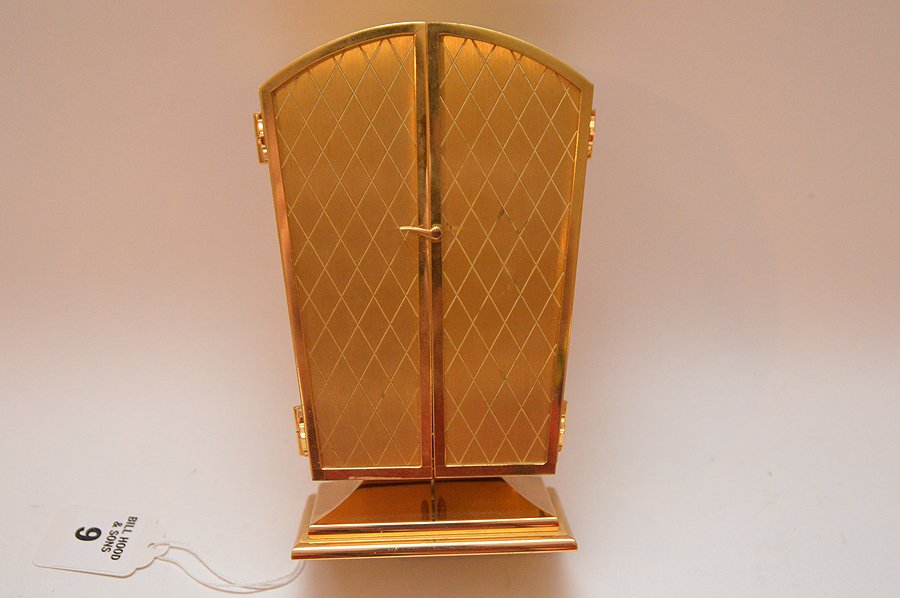 Agelus Brass Clock Barometer Thermometer & Hygro.  Ht. (1 of 6)