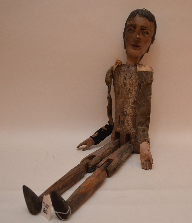 Rare Italian Hand Carved Puppet circa the 17th to the (1 of 4)
