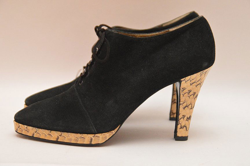 Yves Saint Laurent Stunning Runway Black Suede with (1 of 8)