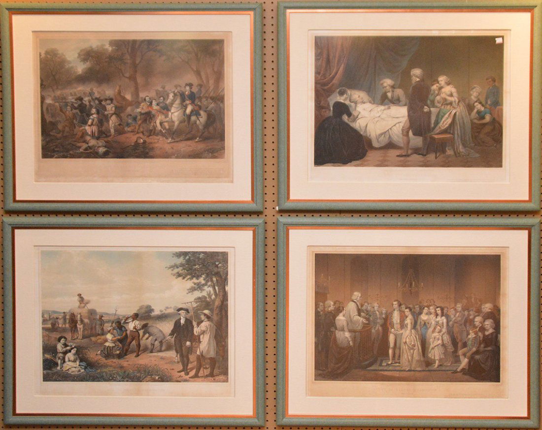 A Complete set of the four lithographs of THE LIFE OF (1 of 8)