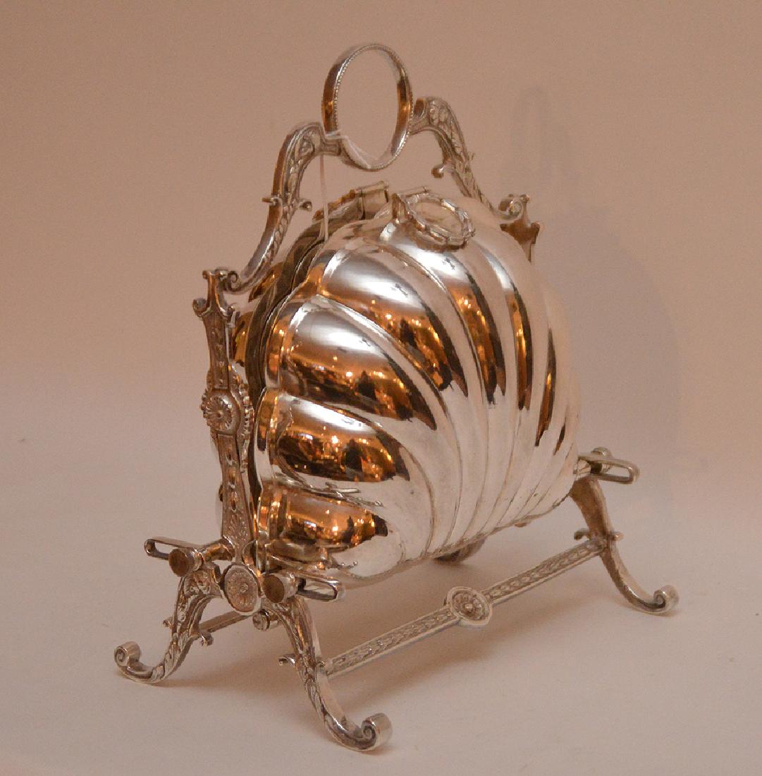 Antique Silver Plated Biscuit Warmer.  Condition: good. (1 of 5)