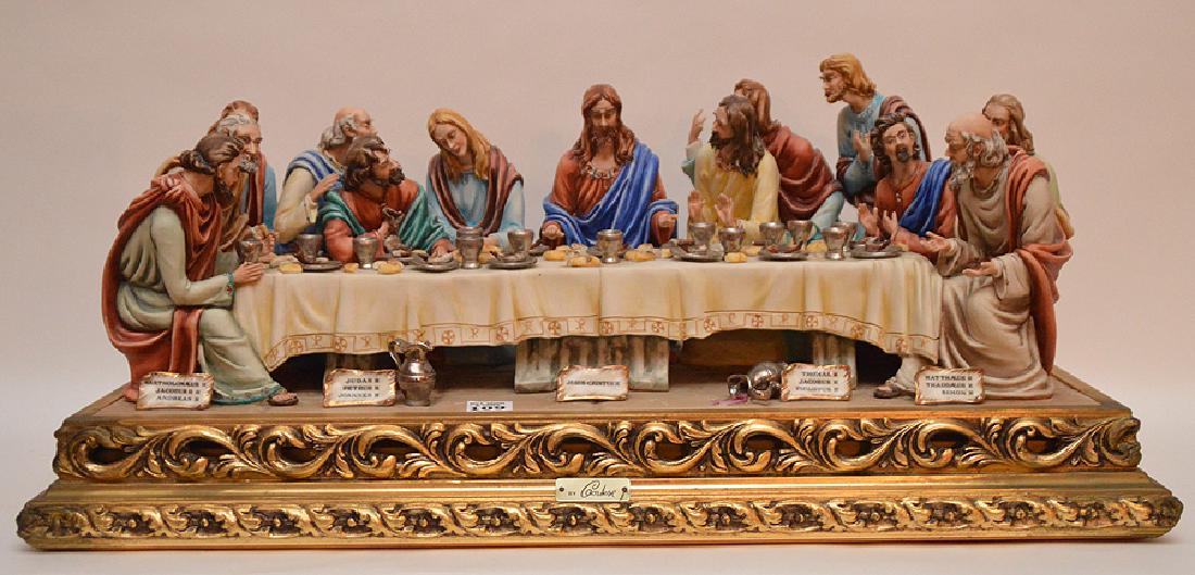 Italian porcelain grouping "Last Supper" (1 of 7)