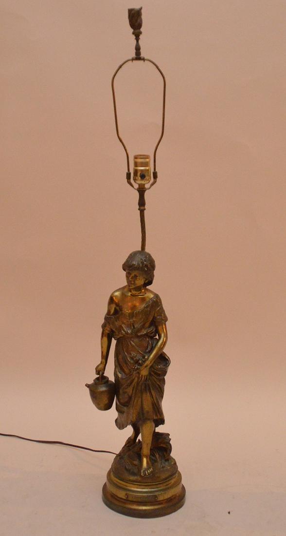 August Moreau Gilt Bronze Sculpture "COSETTE" depicting (1 of 10)