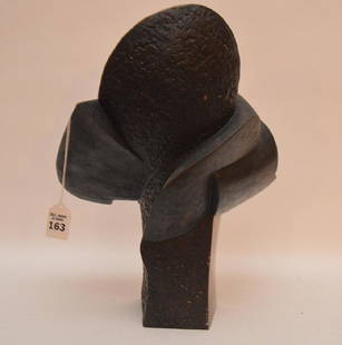 Robert Bevan Slingsby (South African, 1955-) bronze: Robert Bevan Slingsby (South African, 1955-) bronze abstract sculpture, numbered 3/5, signed and dated 1989, 15 1/2"h x 12"w x 9"d