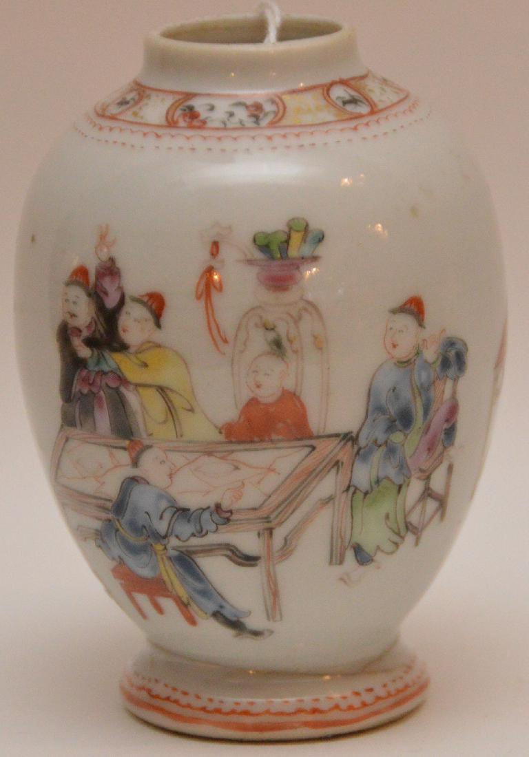 Early Chinese Porcelain Cabinet Vase.  Ht. 4" (1 of 4)