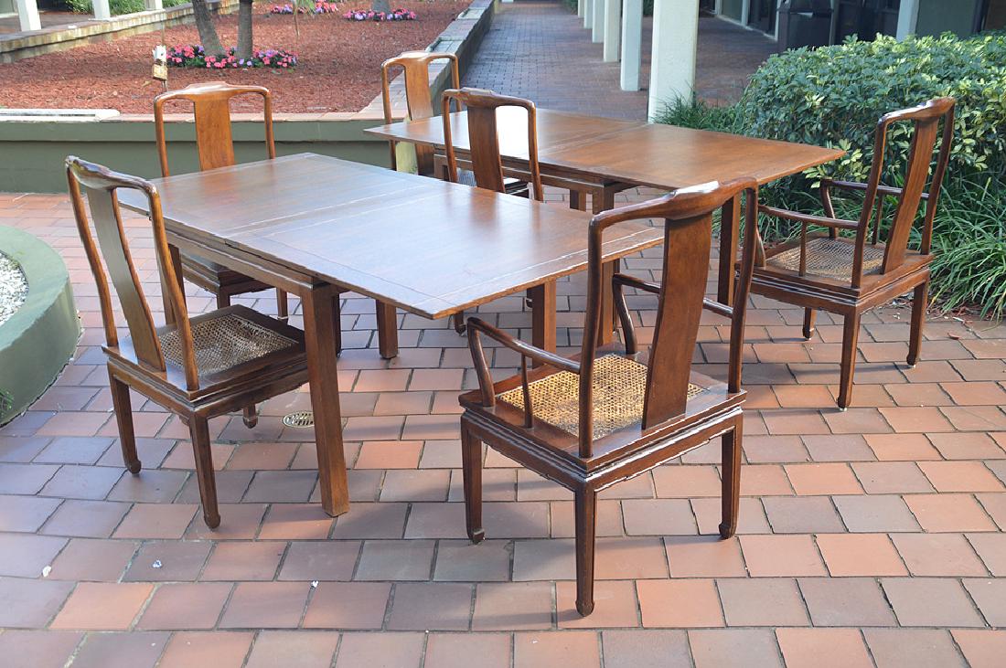 Mahogany extension tables & 6 Chairs - Henredon: Mahogany extension tables & 6 Chairs - Henredon