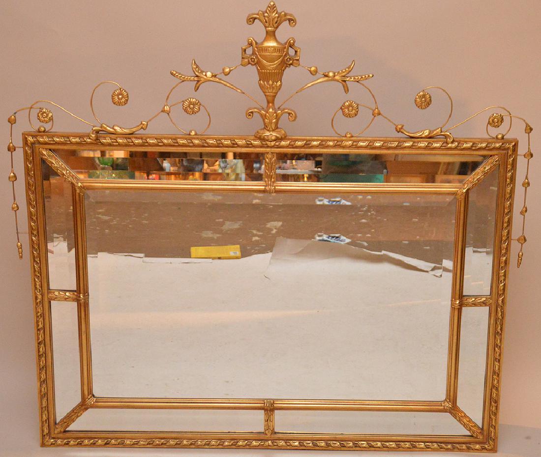 Large rectangle gilt mirror, 45inches tall  x 49inches (1 of 2)