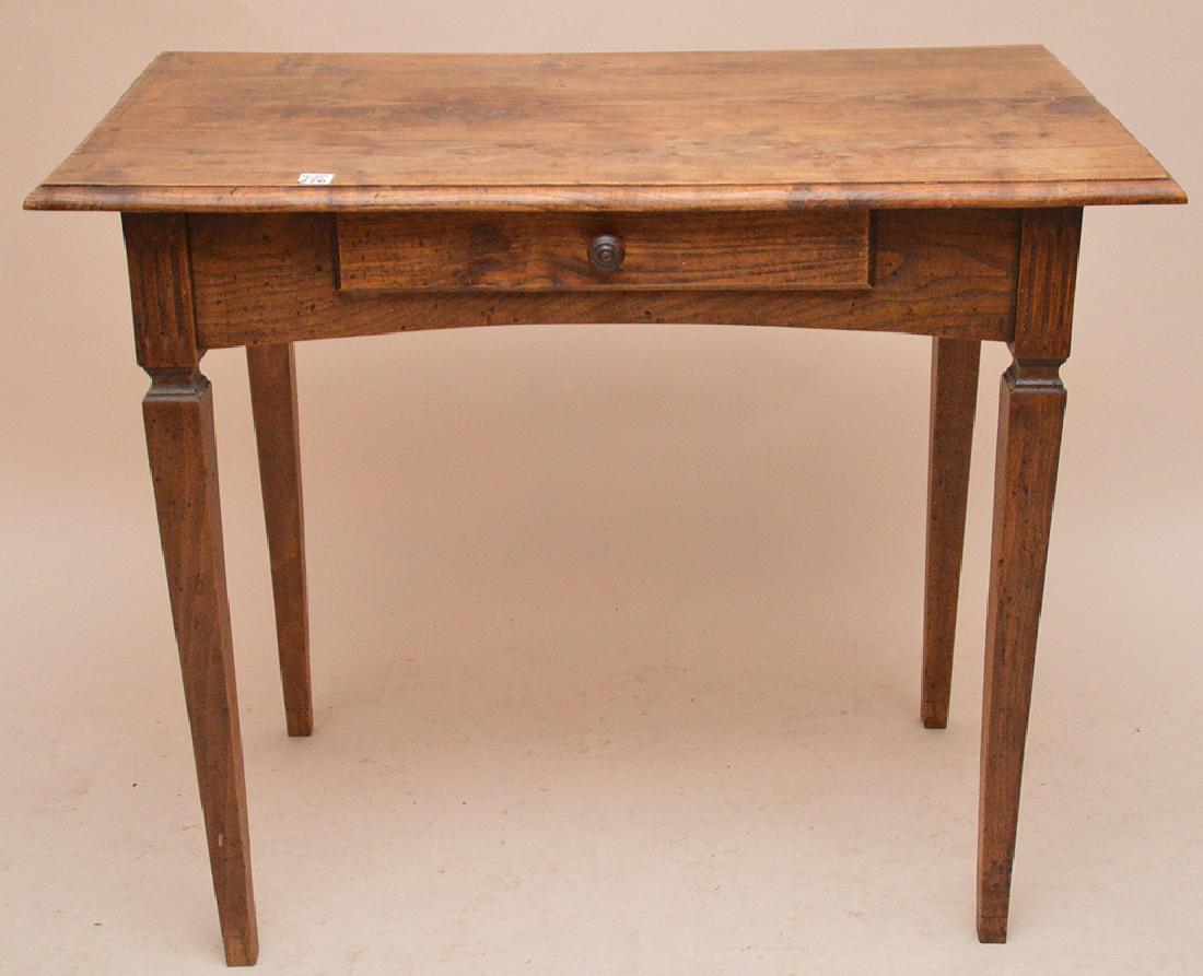 18th/19th Century French Oak One Drawer Lamp Table. (1 of 5)