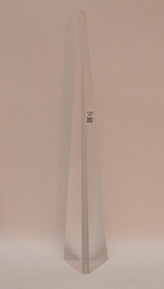 Baccarat obelisk, 18"h (1 of 3)