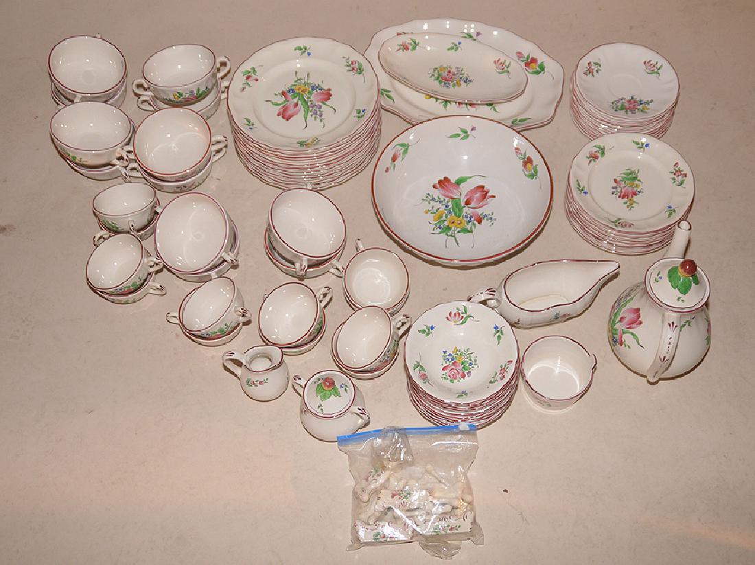 Luneville china, France, incl; 12 dinner plates (1 of 4)